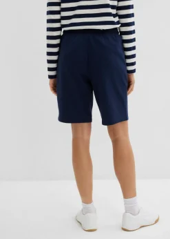 bonprix bonprix Pantalón corto de chándal con bolsillos Azul marino New