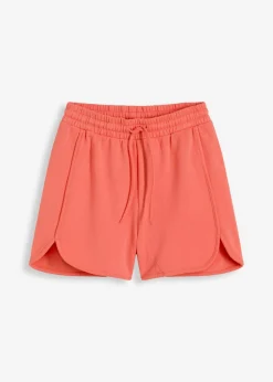bonprix bonprix Pantalón corto de chándal de algodón orgánico puro Salmón claro New