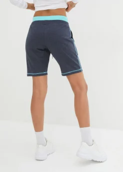 bonprix bonprix Pantalón corto de chándal de mezcla de algodón Azul oxford Online
