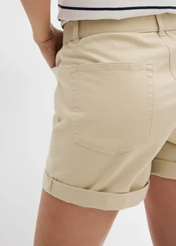 bonprix bonprix Pantalón corto de sarga Arena claro Best