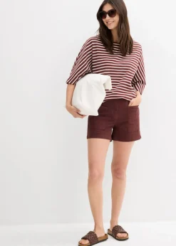 bonprix bonprix Pantalón corto de sarga Marrón tierra