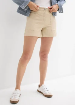 bonprix bonprix Pantalón corto de sarga Arena claro Clearance