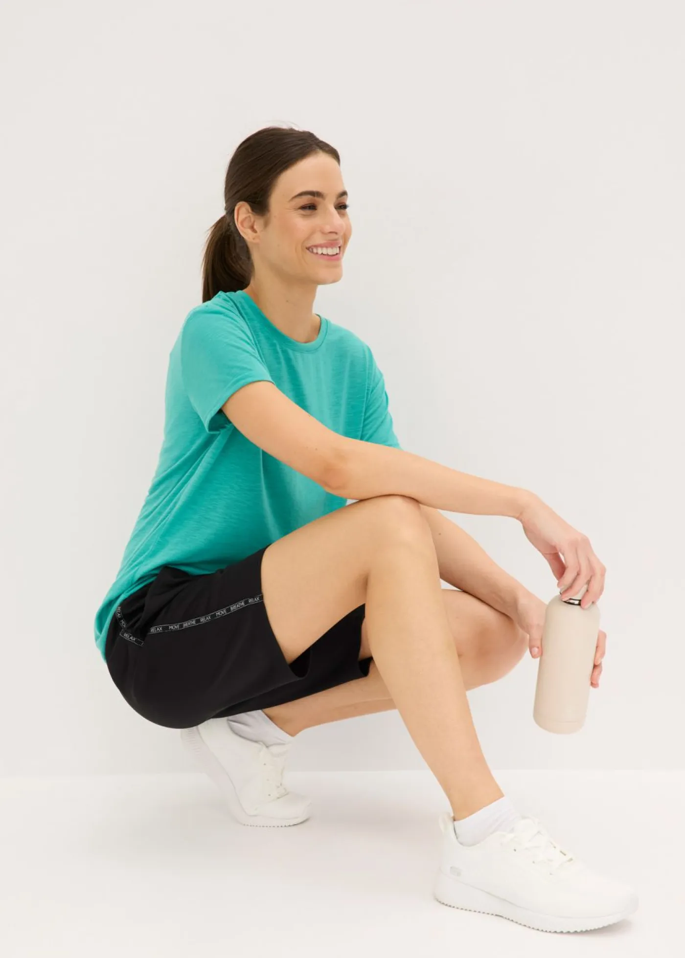 bonprix bonprix Pantalón corto deportivo de secado rápido Negro New