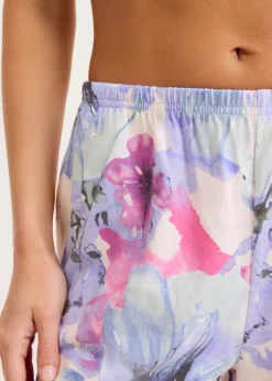 bonprix bonprix Pantalón corto para dormir (2 unidades) de mezcla suave de viscosa rosa claro-blanco-mentol claro Hot