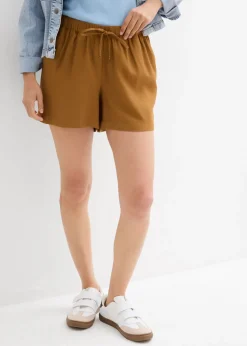 bonprix bonprix Pantalón corto sin cierre Marrón coñac Best