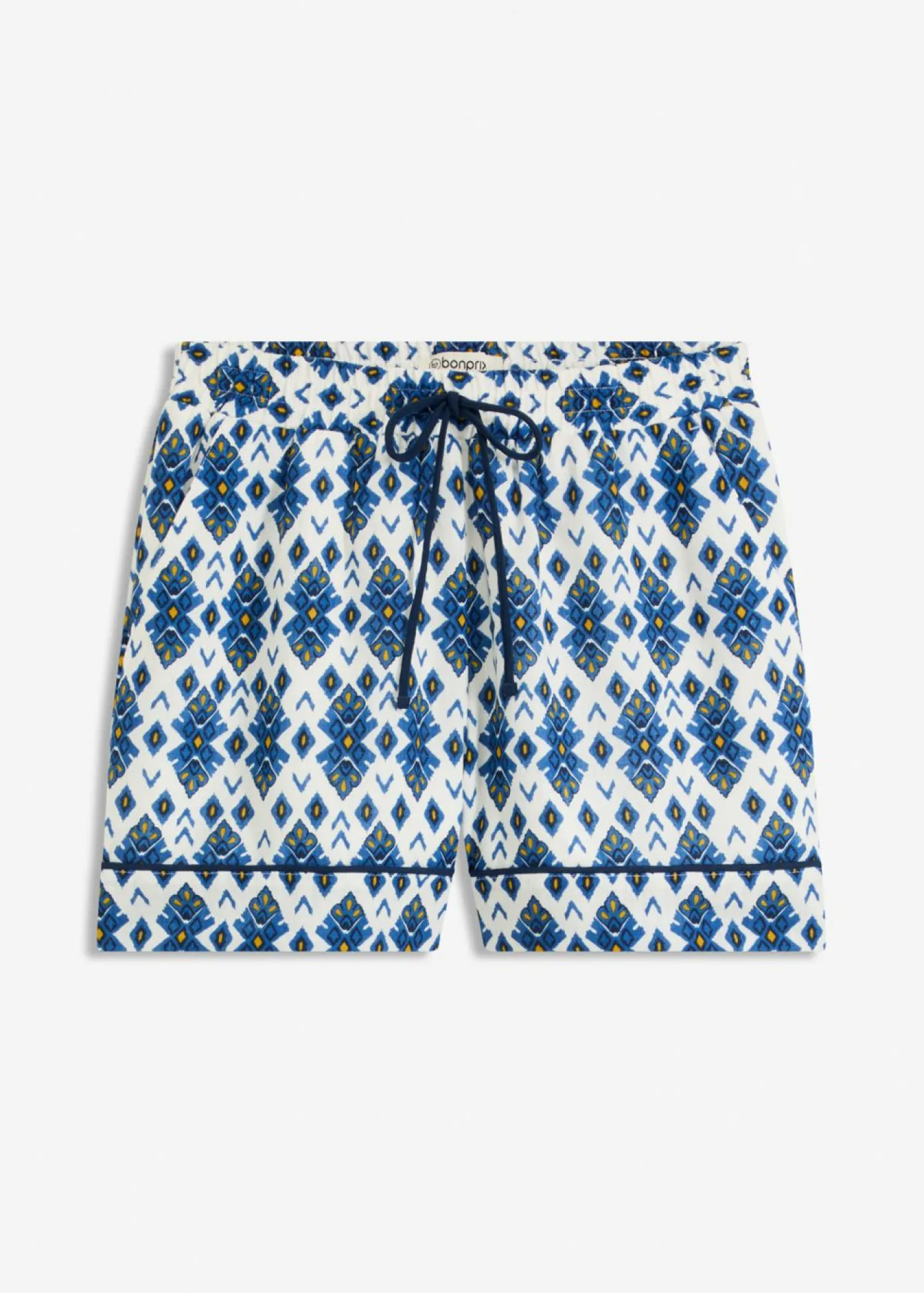 bonprix bonprix Pantalón corto sin cierre Blanco-azul Online