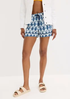 bonprix bonprix Pantalón corto sin cierre Blanco-azul Online