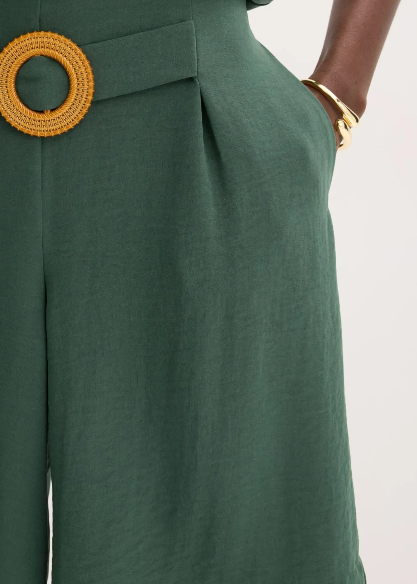bonprix bonprix Pantalón corto sin cierre verde sombra Discount