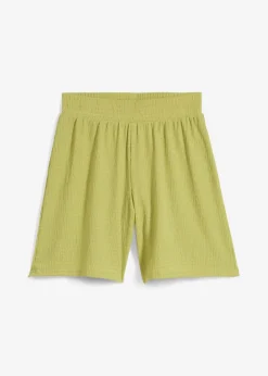 bonprix bonprix Pantalón corto sin cierre de crepé pistacho mate Outlet