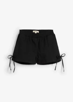 bonprix bonprix Pantalón corto sin cierre de mezcla de algodón elástico Negro Hot