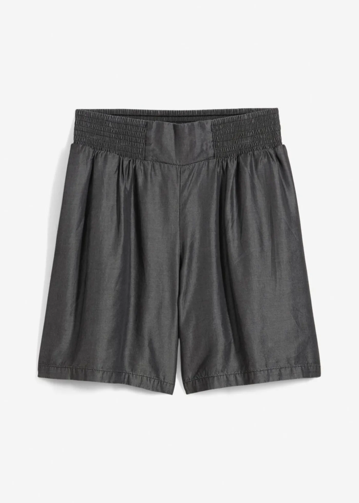 bonprix bonprix Pantalón corto sin cierre con nido de abeja Negro Outlet
