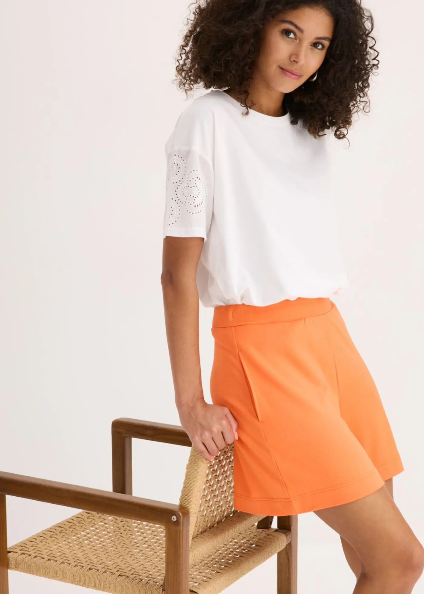 bonprix bonprix Pantalón corto sin cierre de Punto di Roma cómodo mango Clearance