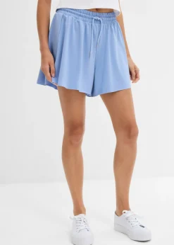 bonprix bonprix Pantalón corto sin cierre con diseño de tenis Azul perla Sale