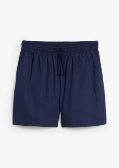 bonprix bonprix Pantalón corto sin cierre de algodón puro Azul marino profundo Best