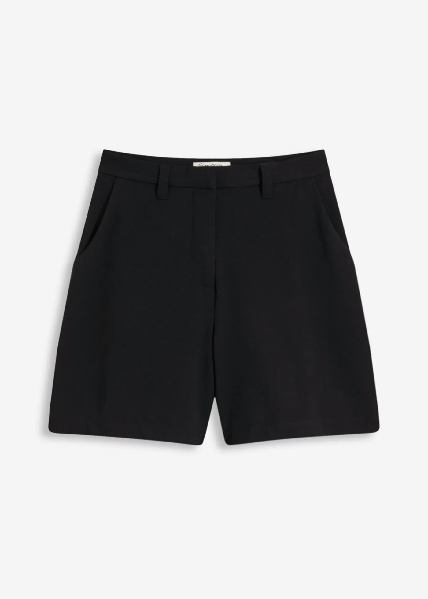 bonprix bonprix Pantalón corto tipo bermudas con pinzas Negro Clearance
