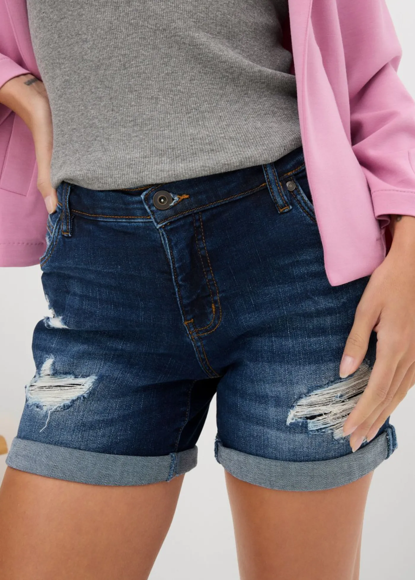 bonprix bonprix Pantalón corto vaquero Denim