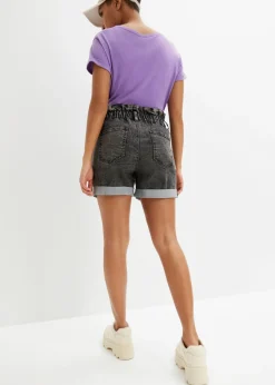 bonprix bonprix Pantalón corto vaquero paperbag denim negro Best