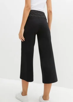 bonprix bonprix Pantalón de algodón Negro Outlet