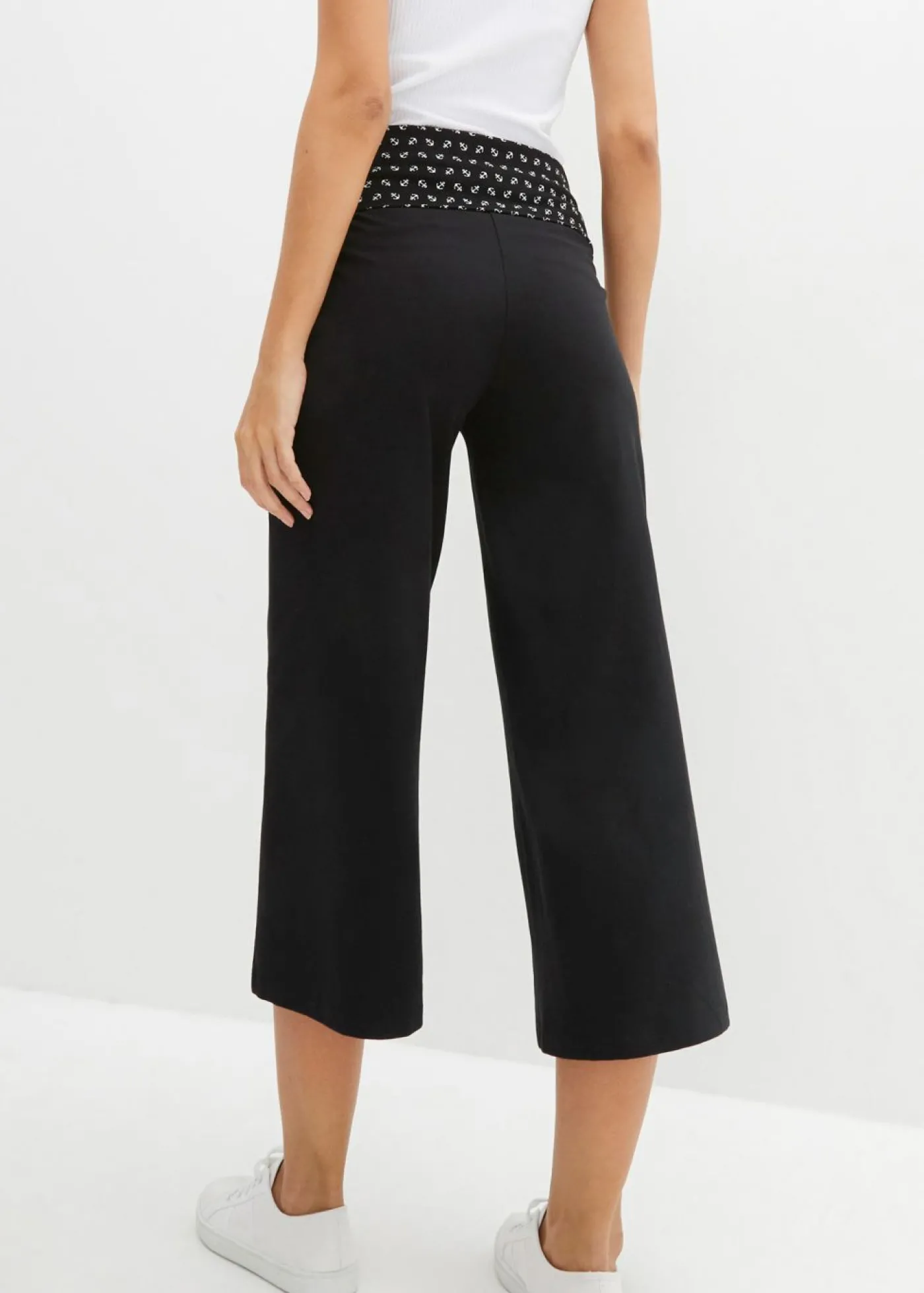 bonprix bonprix Pantalón de algodón Negro Outlet