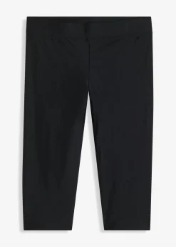 bonprix bonprix Pantalón de baño capri con cinturilla elástica Negro Clearance