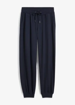 bonprix bonprix Pantalón de chándal con cinturilla elástica Azul marino Online