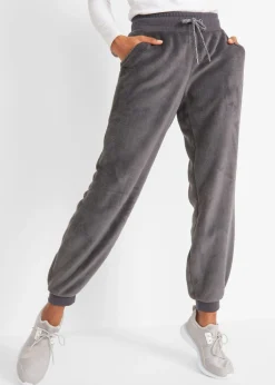 bonprix bonprix Pantalón de chándal con cinturilla cómoda pizarra Clearance