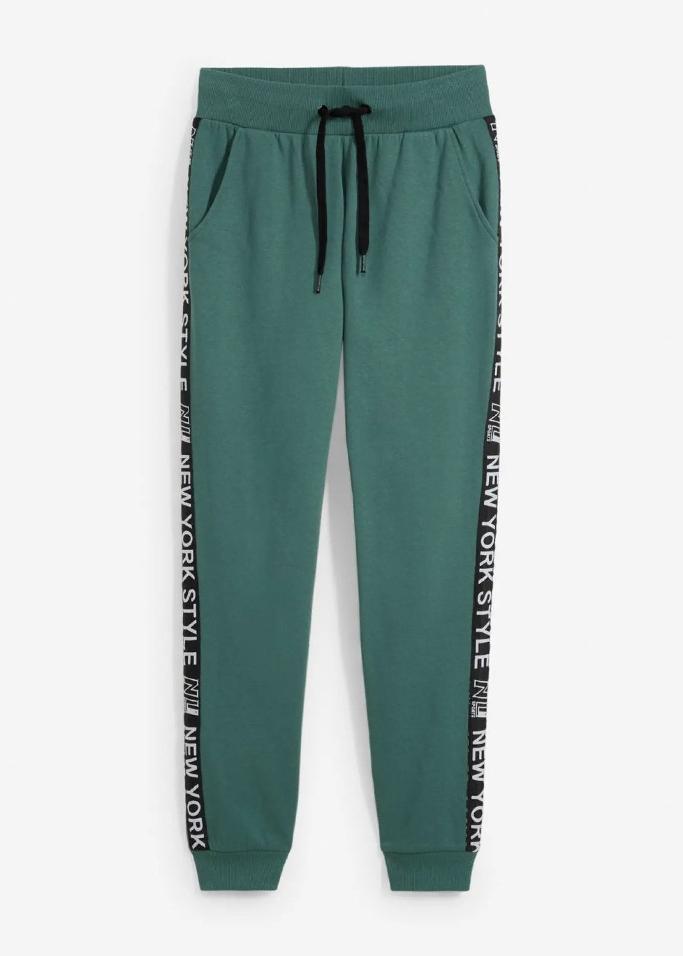 bonprix bonprix Pantalón de chándal con estampado verde mate Best