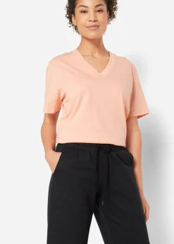bonprix bonprix Pantalón de chándal de algodón orgánico hasta la pantorrilla Negro Hot