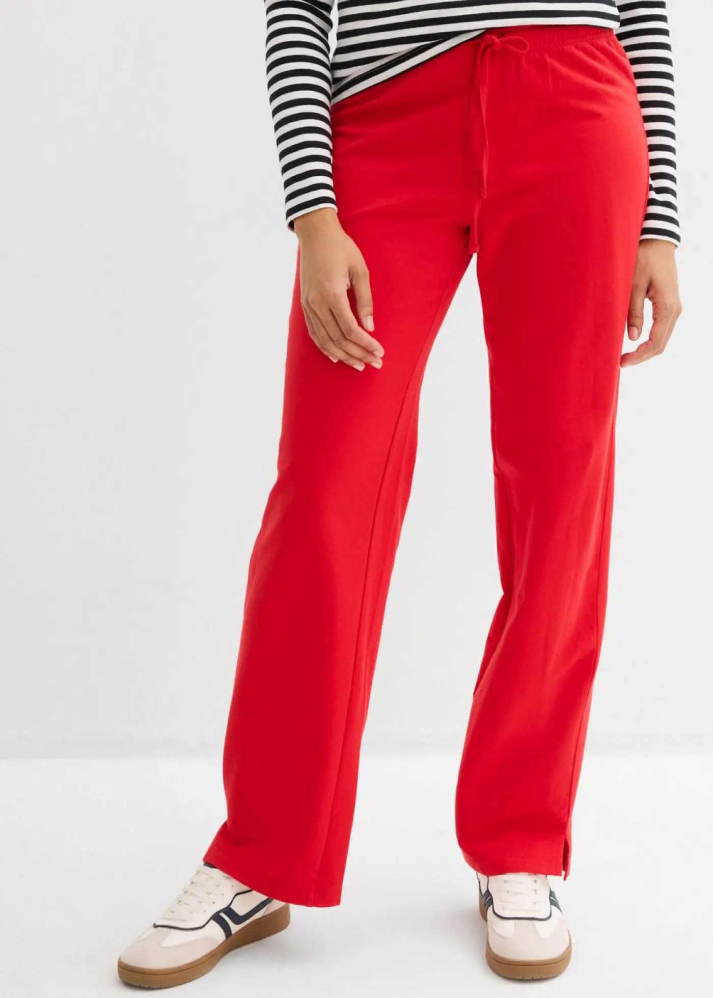 bonprix bonprix Pantalón de chándal de algodón ecológico puro fresa New