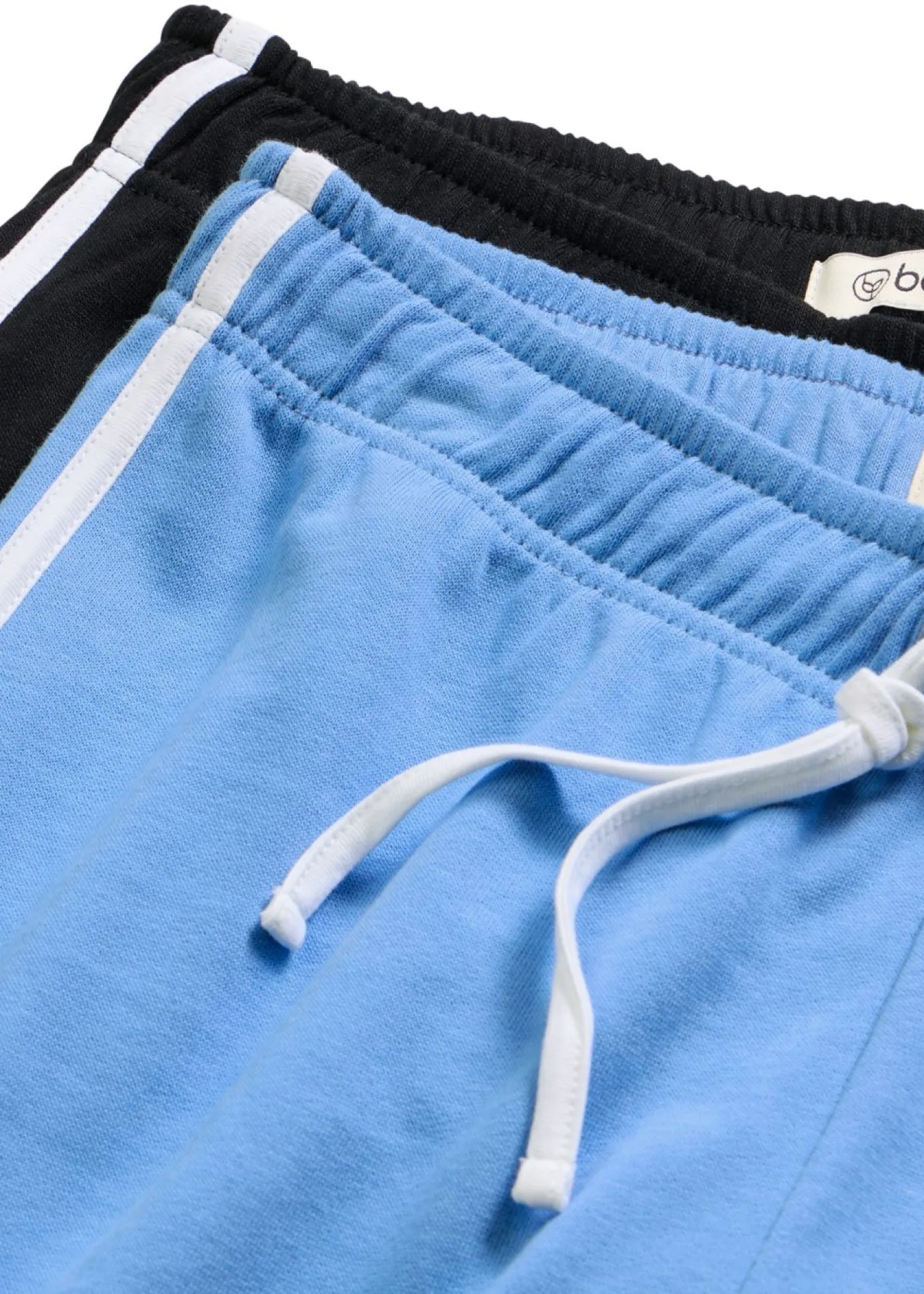 bonprix bonprix Pantalón de chándal de algodón puro (2 unidades) azul provenzal/negro