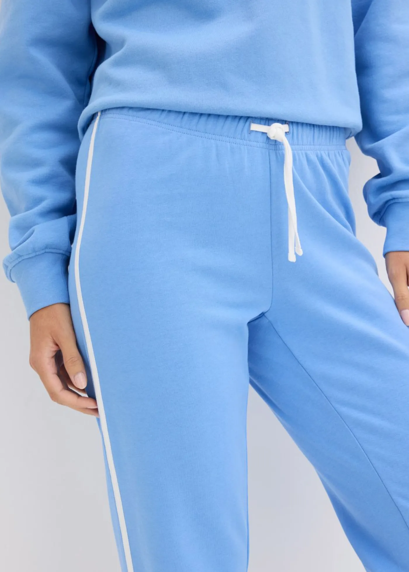 bonprix bonprix Pantalón de chándal de algodón puro (2 unidades) azul provenzal/negro