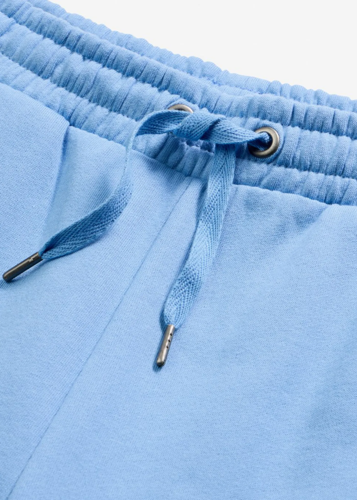 bonprix bonprix Pantalón de chándal de algodón orgánico puro con cintura alta azul provenzal Clearance