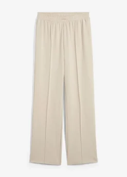 bonprix bonprix Pantalón de chándal de mezcla de viscosa suave gris piedra Outlet