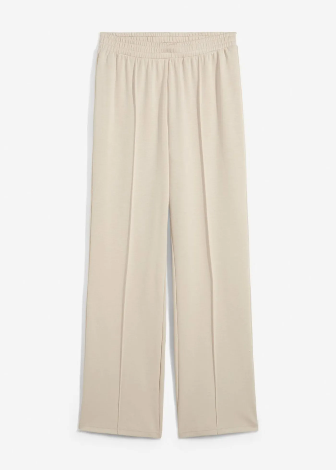 bonprix bonprix Pantalón de chándal de mezcla de viscosa suave gris piedra Outlet