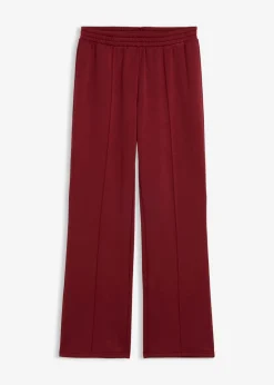 bonprix bonprix Pantalón de chándal de mezcla de viscosa suave Rojo rubí Outlet