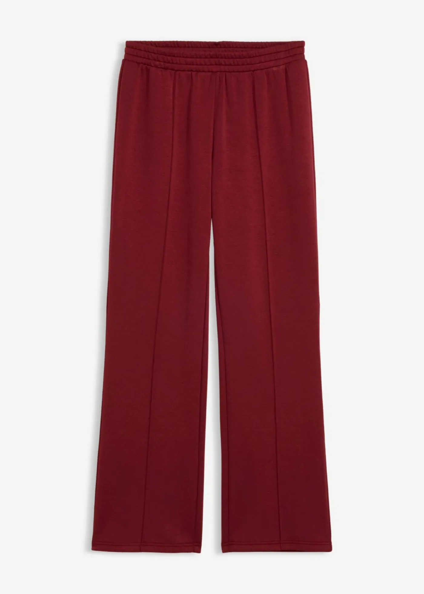 bonprix bonprix Pantalón de chándal de mezcla de viscosa suave Rojo rubí Outlet