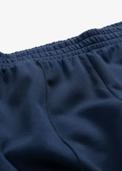 bonprix bonprix Pantalón de chándal de mezcla de viscosa suave Azul marino