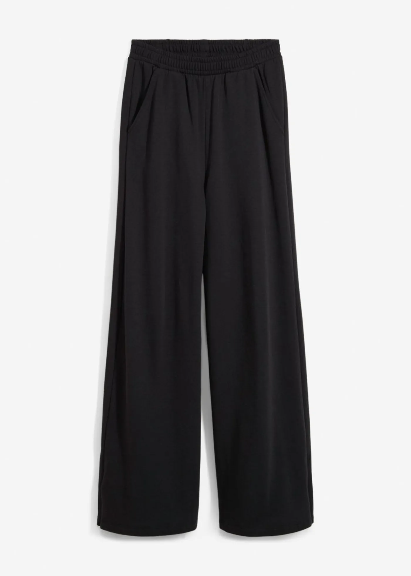 bonprix bonprix Pantalón de chándal de mezcla de algodón Negro Sale