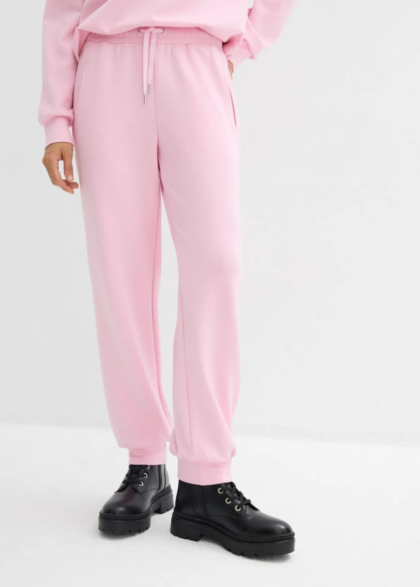 bonprix bonprix Pantalón de chándal de neopreno suave rosa cristal Online
