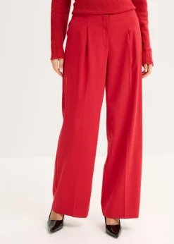 bonprix bonprix Pantalón de estilo palazzo rojo cayena Outlet