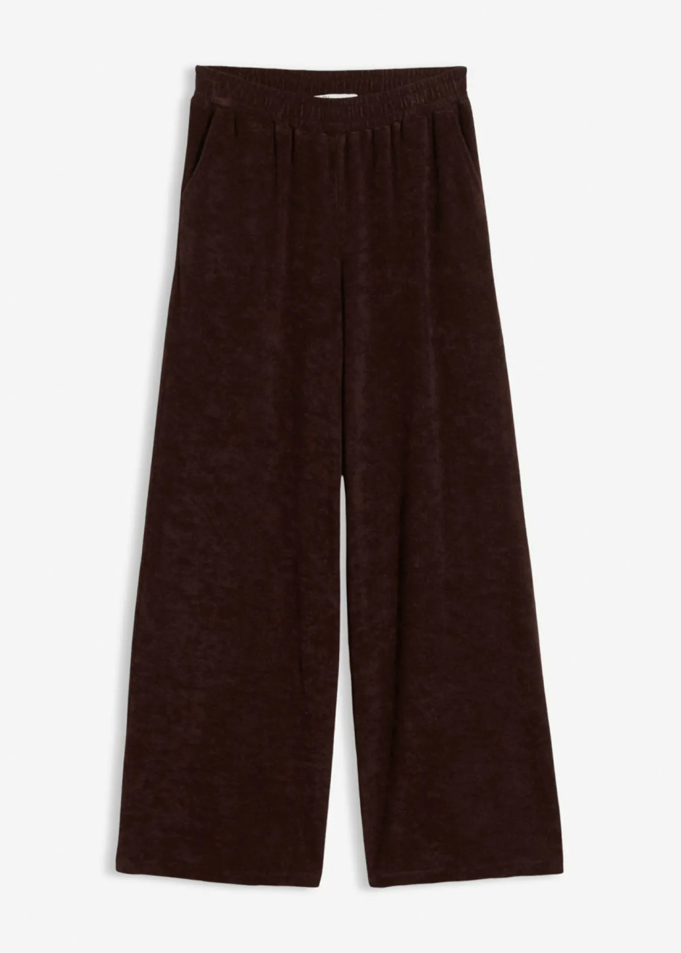 bonprix bonprix Pantalón de felpa de punto Marrón oscuro Best