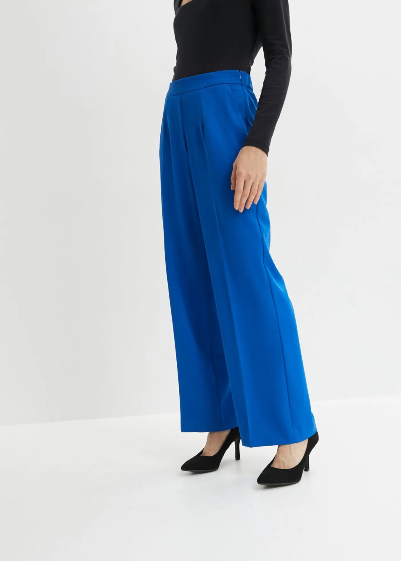 bonprix bonprix Pantalón de lentejuelas de corte holgado Azul ártico