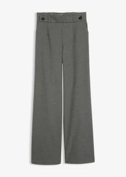 bonprix bonprix Pantalón de mezcla de viscosa Gris oscuro jaspeado Online