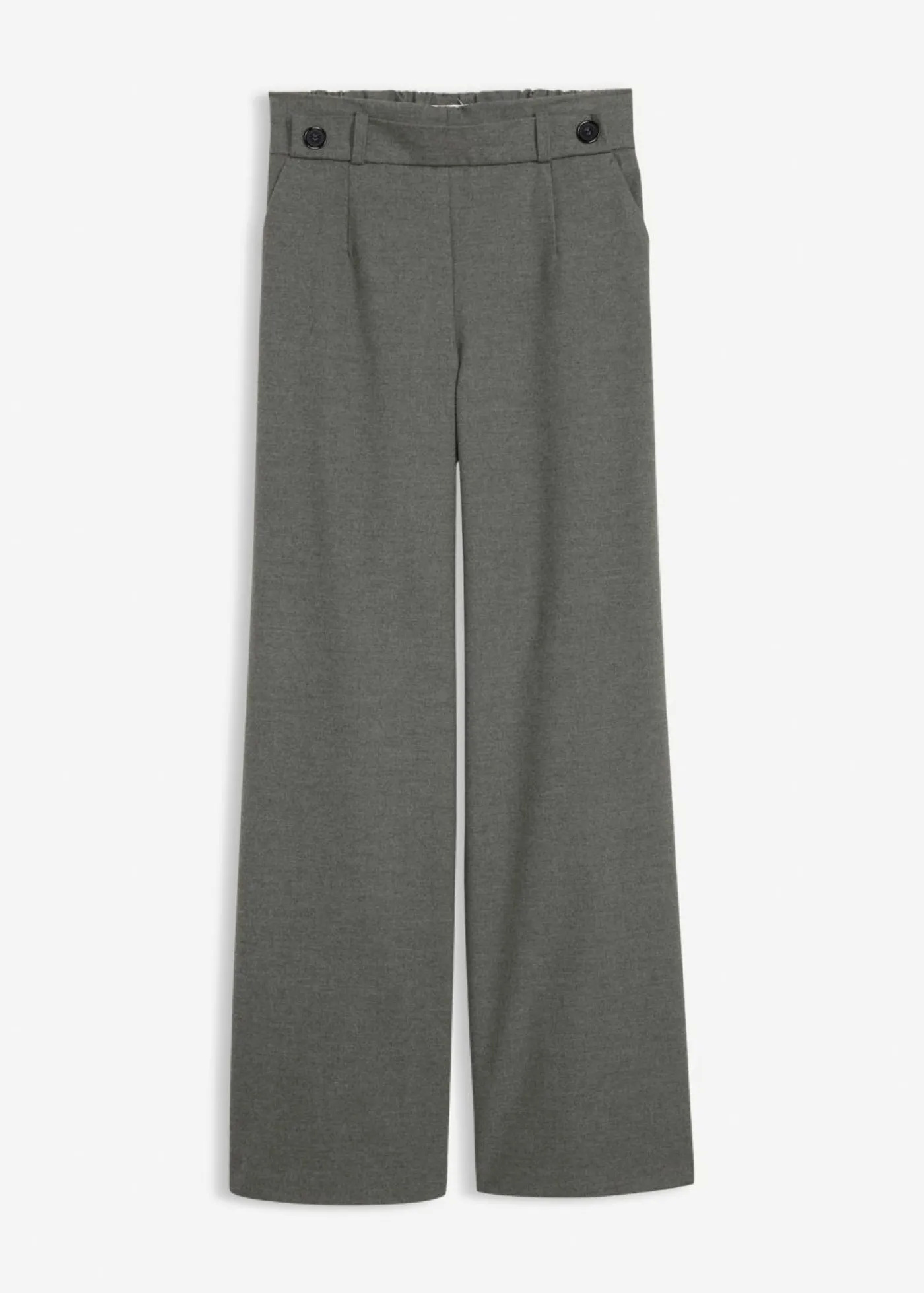 bonprix bonprix Pantalón de mezcla de viscosa Gris oscuro jaspeado Online