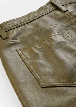 bonprix bonprix Pantalón de napa de borrego Caqui Online