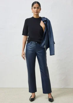 bonprix bonprix Pantalón de napa de borrego Azul marino Clearance