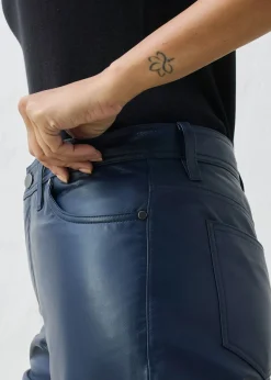 bonprix bonprix Pantalón de napa de borrego Azul marino Clearance