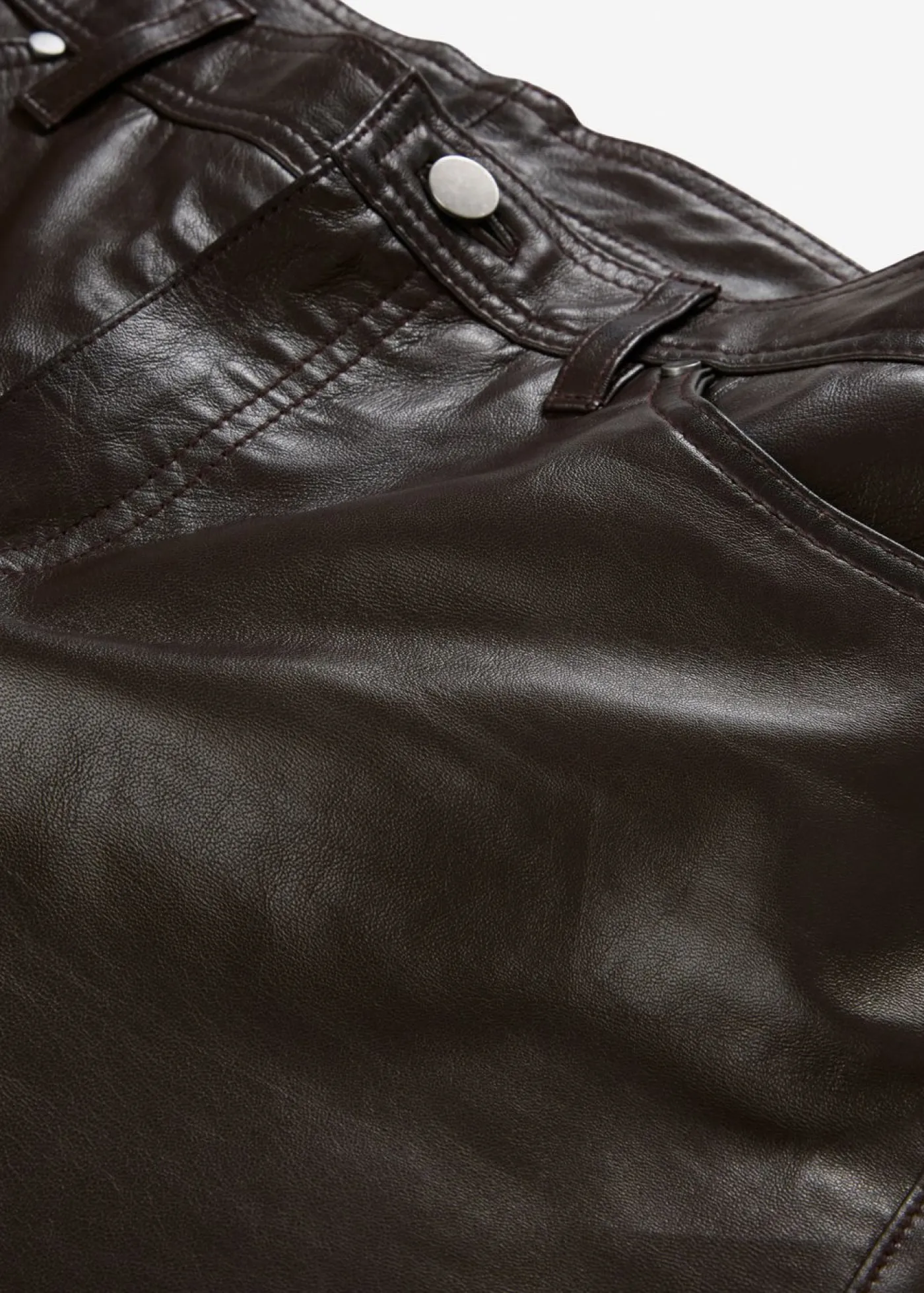 bonprix bonprix Pantalón de napa de borrego Marrón oscuro Outlet