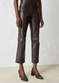 bonprix bonprix Pantalón de napa de borrego Marrón oscuro Outlet