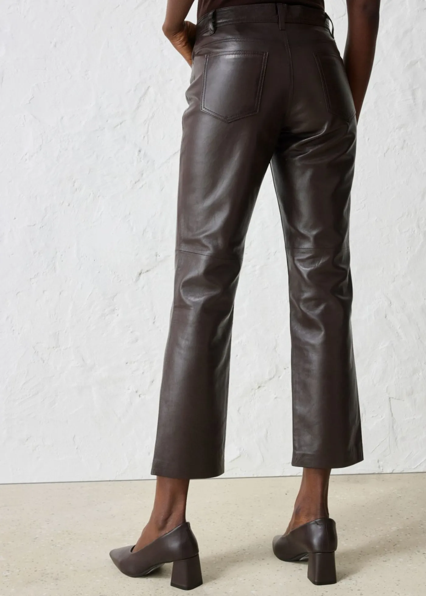 bonprix bonprix Pantalón de napa de borrego Marrón oscuro Outlet